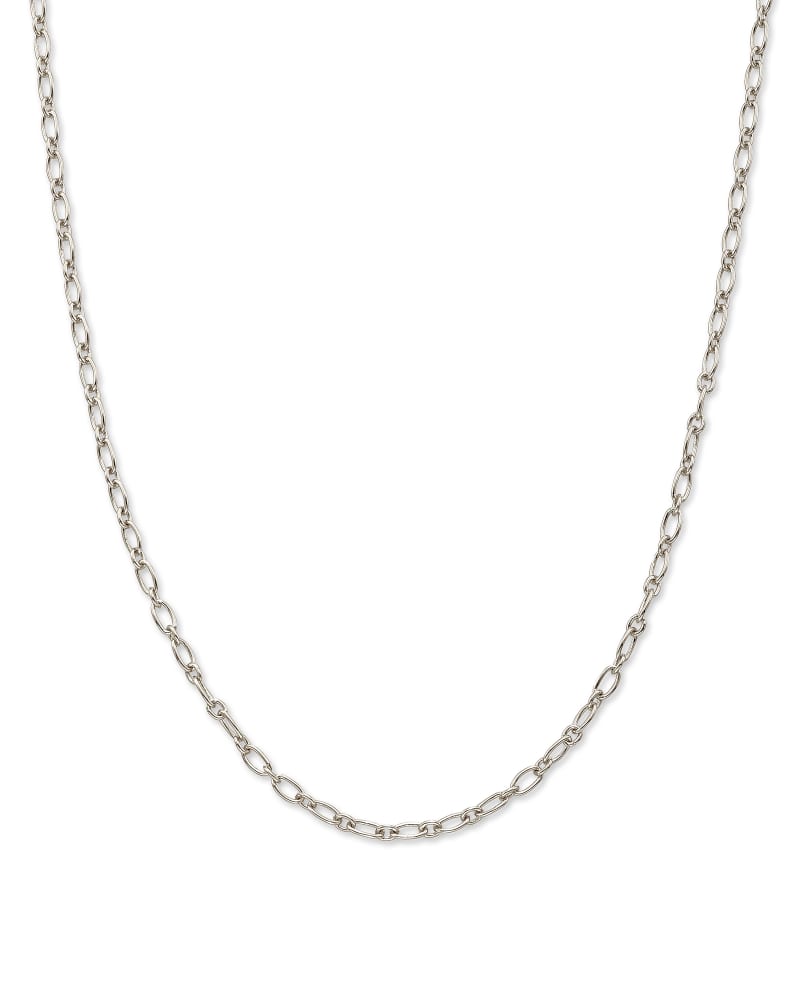 18” Double Link Rolo Chain Necklace in Sterling Silver image number 0